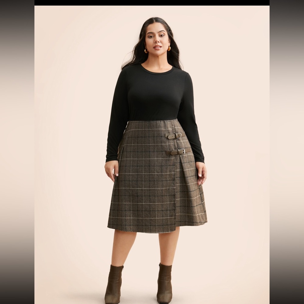 Plaid Skirt Dress